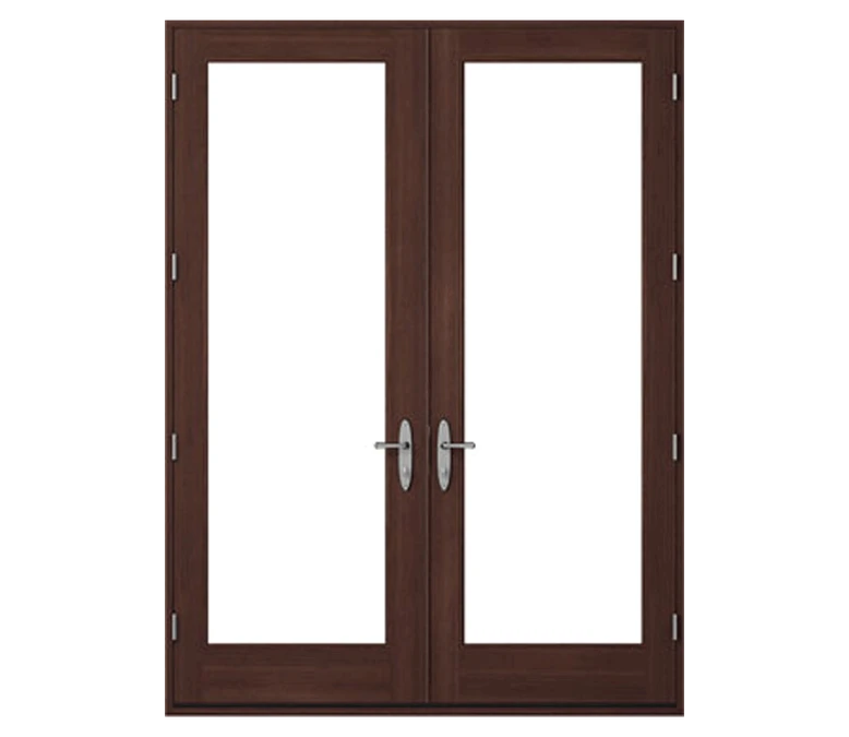 Wood Double Hinged Patio Doors Pella Reserve Traditional Dl